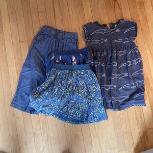 LOT of Tea Collection Skorts, Pants, Dress 6-7